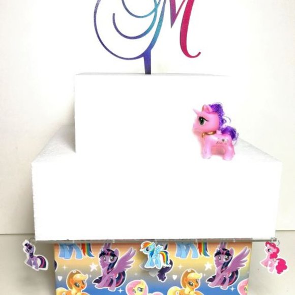 12" Square My Little Pony Inspired Cake Stand - Picture 4 of 4